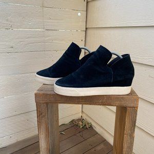 Steve Madden Wrangle black suede slip on sneakers